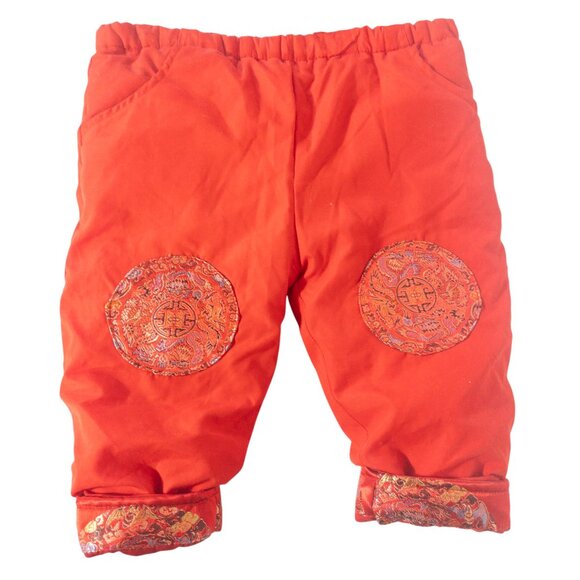 Baby Chinese Traditional Outfit 1 Year Old Red Gold Dragon - Picture 9 of 14